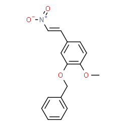 ChemSpider 2D Image | 3-benzyloxy-4-methoxy-β-nitrostyrene | C16H15NO4