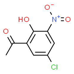 ChemSpider 2D Image | 2-Acetyl-4-chloro-6-nitrophenol | C8H6ClNO4