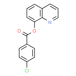 ChemSpider 2D Image | 8-Quinolinyl 4-chlorobenzoate | C16H10ClNO2