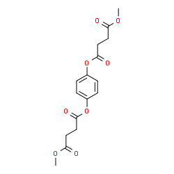 ChemSpider 2D Image | 4,4'-Dimethyl 1,1'-(1,4-phenylene) disuccinate | C16H18O8