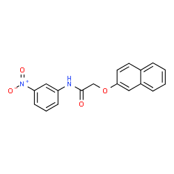 ChemSpider 2D Image | 2-(2-Naphthyloxy)-N-(3-nitrophenyl)acetamide | C18H14N2O4
