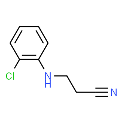 ChemSpider 2D Image | 3-(2-chloroanilino)propanenitrile | C9H9ClN2