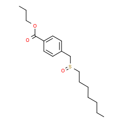ChemSpider 2D Image | Propyl 4-[(heptylsulfinyl)methyl]benzoate | C18H28O3S
