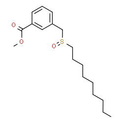 ChemSpider 2D Image | Methyl 3-[(nonylsulfinyl)methyl]benzoate | C18H28O3S
