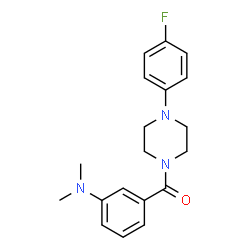 ChemSpider 2D Image | 3-[4-(4-fluorophenyl)piperazine-1-carbonyl]-N,N-dimethylaniline | C19H22FN3O