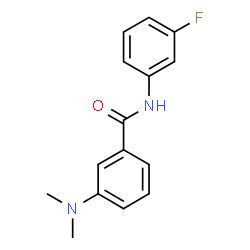 ChemSpider 2D Image | 3-(Dimethylamino)-N-(3-fluorophenyl)benzamide | C15H15FN2O
