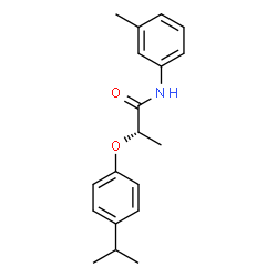 ChemSpider 2D Image | (2S)-2-(4-Isopropylphenoxy)-N-(3-methylphenyl)propanamide | C19H23NO2