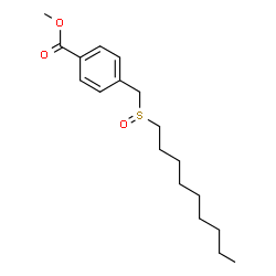 ChemSpider 2D Image | Methyl 4-[(nonylsulfinyl)methyl]benzoate | C18H28O3S