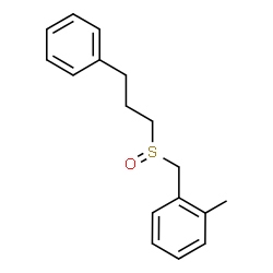 ChemSpider 2D Image | 1-Methyl-2-{[(3-phenylpropyl)sulfinyl]methyl}benzene | C17H20OS