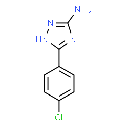 ChemSpider 2D Image | 3-(4-chlorophenyl)-1H-1,2,4-triazol-5-amine | C8H7ClN4