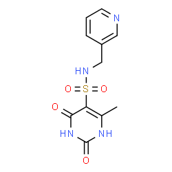 ChemSpider 2D Image | 5-pyrimidinesulfonamide, 2,4-dihydroxy-6-methyl-N-(3-pyridinylmethyl)- | C11H12N4O4S