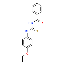 ChemSpider 2D Image | N-[(4-Ethoxyphenyl)carbamothioyl]benzamide | C16H16N2O2S
