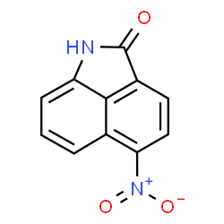 ChemSpider 2D Image | 5-Nitrobenzo[cd]indol-2(1H)-one | C11H6N2O3