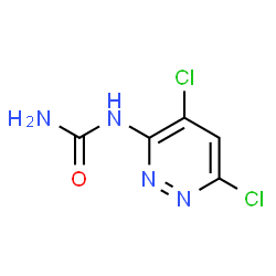 ChemSpider 2D Image | 1-(4,6-Dichloro-3-pyridazinyl)urea | C5H4Cl2N4O