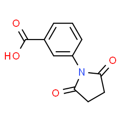 ChemSpider 2D Image | 3-(2,5-Dioxo-1-pyrrolidinyl)benzoic acid | C11H9NO4