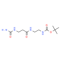 ChemSpider 2D Image | N~3~-Carbamoyl-N-[2-({[(2-methyl-2-propanyl)oxy]carbonyl}amino)ethyl]-beta-alaninamide | C11H22N4O4
