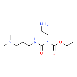 ChemSpider 2D Image | Ethyl (2-aminoethyl){[3-(dimethylamino)propyl]carbamoyl}carbamate | C11H24N4O3