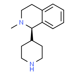 ChemSpider 2D Image | (1R)-2-Methyl-1-(4-piperidinyl)-1,2,3,4-tetrahydroisoquinoline | C15H22N2