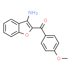 ChemSpider 2D Image | (3-Amino-1-benzofuran-2-yl)(4-methoxyphenyl)methanone | C16H13NO3