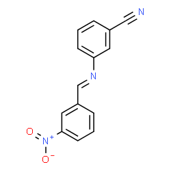 ChemSpider 2D Image | 3-[(E)-(3-Nitrobenzylidene)amino]benzonitrile | C14H9N3O2