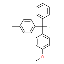 ChemSpider 2D Image | 1-[Chloro(4-methoxyphenyl)phenylmethyl]-4-methylbenzene | C21H19ClO