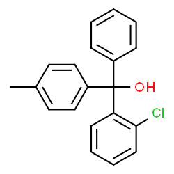 ChemSpider 2D Image | (2-Chlorophenyl)(4-methylphenyl)phenylmethanol | C20H17ClO