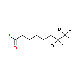 ChemSpider 2D Image | (7,7,8,8,8-~2~H_5_)Octanoic acid | C8H11D5O2