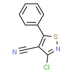 ChemSpider 2D Image | 3-chloro-5-phenylisothiazole-4-carbonitrile | C10H5ClN2S