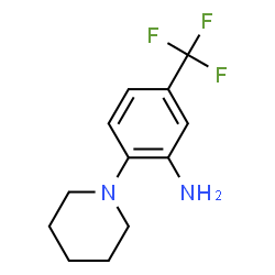ChemSpider 2D Image | 2-piperidino-5-(trifluoromethyl)aniline | C12H15F3N2