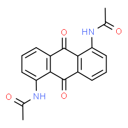 ChemSpider 2D Image | N,N'-(9,10-Dioxo-9,10-dihydroanthracene-1,5-diyl)diacetamide | C18H14N2O4