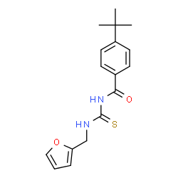 ChemSpider 2D Image | N-[4-(tert-butyl)benzoyl]-N'-(2-furylmethyl)thiourea | C17H20N2O2S