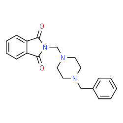 ChemSpider 2D Image | 2-[(4-benzylpiperazino)methyl]-1H-isoindole-1,3(2H)-dione | C20H21N3O2