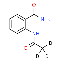 ChemSpider 2D Image | 2-[(~2~H_3_)Ethanoylamino]benzamide | C9H7D3N2O2