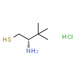 ChemSpider 2D Image | (2S)-2-Amino-3,3-dimethyl-1-butanethiol hydrochloride (1:1) | C6H16ClNS