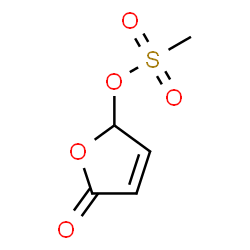ChemSpider 2D Image | 5-[(Methylsulfonyl)oxy]-2(5H)-furanone | C5H6O5S