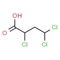 ChemSpider 2D Image | 2,4,4-Trichlorobutanoic acid | C4H5Cl3O2