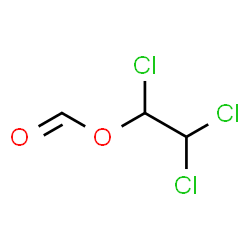 ChemSpider 2D Image | 1,2,2-Trichloroethyl formate | C3H3Cl3O2