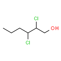ChemSpider 2D Image | 2,3-Dichloro-1-hexanol | C6H12Cl2O