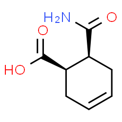ChemSpider 2D Image | (1R,6S)-6-Carbamoyl-3-cyclohexene-1-carboxylic acid | C8H11NO3