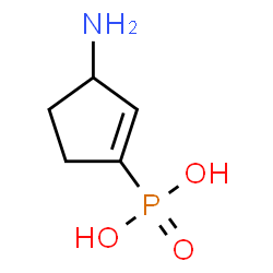 ChemSpider 2D Image | (3-Amino-1-cyclopenten-1-yl)phosphonic acid | C5H10NO3P