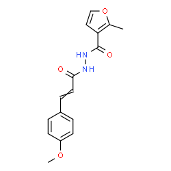 ChemSpider 2D Image | N'-[3-(4-Methoxyphenyl)acryloyl]-2-methyl-3-furohydrazide | C16H16N2O4