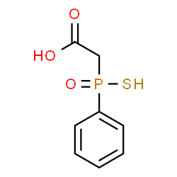 ChemSpider 2D Image | [Phenyl(sulfanyl)phosphoryl]acetic acid | C8H9O3PS