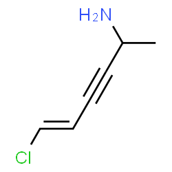 ChemSpider 2D Image | (5E)-6-Chloro-5-hexen-3-yn-2-amine | C6H8ClN