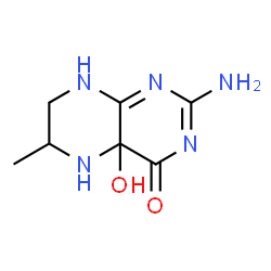ChemSpider 2D Image | 2-Amino-4a-hydroxy-6-methyl-5,6,7,8-tetrahydro-4(4aH)-pteridinone | C7H11N5O2