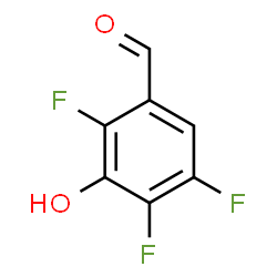 ChemSpider 2D Image | 2,4,5-Trifluoro-3-hydroxybenzaldehyde | C7H3F3O2