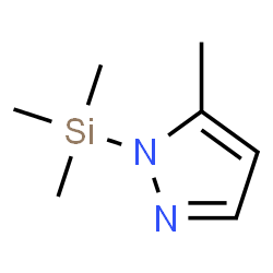 ChemSpider 2D Image | 5-Methyl-1-(trimethylsilyl)-1H-pyrazole | C7H14N2Si