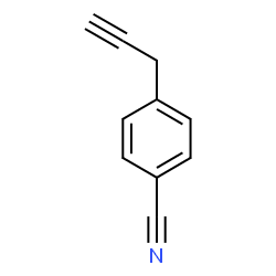 ChemSpider 2D Image | 4-(2-Propyn-1-yl)benzonitrile | C10H7N