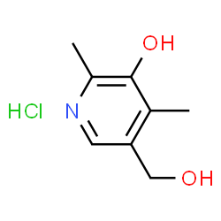 ChemSpider 2D Image | 4-Deoxypyridoxine Hydrochloride | C8H12ClNO2