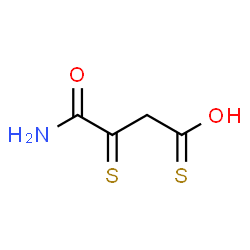 ChemSpider 2D Image | 4-Amino-4-oxo-3-thioxobutanethioic O-acid | C4H5NO2S2