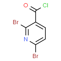 ChemSpider 2D Image | 2,6-Dibromonicotinoyl chloride | C6H2Br2ClNO